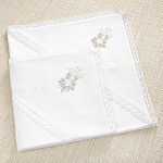 Теплая крыжма "Крестик с лозой кружевная" 