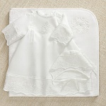 Крестильный набор для девочки "Елена" с полотенцем 