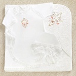 Крестильный набор для девочки "Анна" с полотенцем