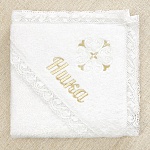 Крестильный набор для девочки "Ольга" с полотенцем