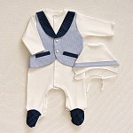 Костюмчик/комплект с уголком Денди клетка