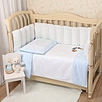 Постельный набор из 5 предметов Голубая россыпь