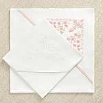 Пеленка для крещения с капюшоном "Листики"