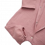 Детский летний комбинезон из муслина Токио тёмная пудра