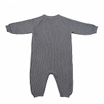 Вязаный текстурный комбинезон Серый