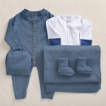 Набор комбинезон с пледом "Капелька" парламент