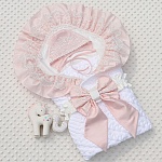 Комплект на выписку "Конфетти" розовый