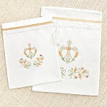 Мешочек для крестильных принадлежностей "Крест с колосьями"