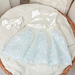 Комплект на выписку девочки "Самия" аквамарин