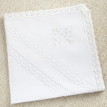 Пеленка с капюшоном "Классика" для крещения ребенка