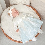 Комплект на выписку девочки "Самия" аквамарин