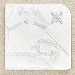 Крестильный набор для мальчика "Александр" с полотенцем