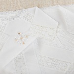 Крестильный комплект "Ольга" для девочки с пеленкой