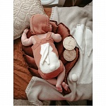 Боди и шапочка "Зайка" терракот