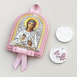 Подарочный набор "Икона и медаль на рождение девочки"