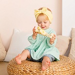 Костюмчик из муслина Дуэт цунами-мята для девочки