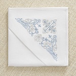 Пеленка для крещения с капюшоном "Лучистый крест"