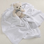 Набор комбинезон с пледом "Капелька" белый