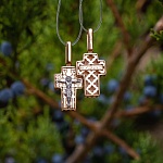 Золотой крестик 14865АКВ