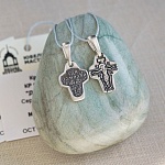 Серебряный крестик КР057