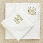 Махровое кружевное полотенце "Яблочный и медовый Спас"