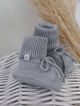 Носочки вязаные "Наследник", серые