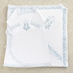 Крестильный набор "Голубая лоза" с полотенцем