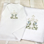 Крестильный набор для мальчика "Владимир" с полотенцем