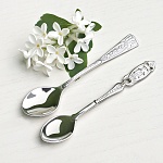 Серебряная ложечка-сувенир "На зубок"