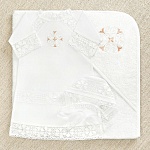 Крестильный набор для девочки "Ольга" с полотенцем