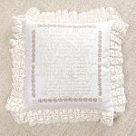 Вышитая подушка "Разговор с Ангелом"