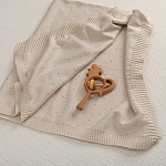 Плед "Капелька" бежевый