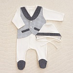 Костюмчик/комплект с уголком Денди крестики-нолики