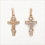 Золотой крестик 12141АКВ