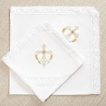 Крестильный комплект "Василиса" для девочки с пеленкой