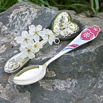 Ложка и погремушка "Сердце"