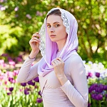 Женский снуд-хомут для церкви "Лаванда"