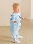 Комбинезон Облачко голубой из муслина