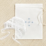 Мешочек для крестильных принадлежностей "Кудрявый крест"