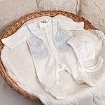 Комплект на выписку мальчика "Айвори" Флеоле