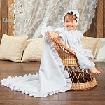 Крестильный комплект "Дарья" для девочки с крыжмой