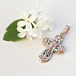 Золотой крестик 20733АКВ женский