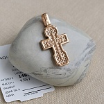 Золотой крестик 14858АКВ, взрослый