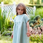 Платье базовое полынь лён