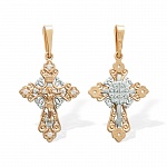 Золотой крестик 20798АКВ женский