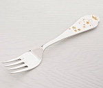 Серебряная ложка и вилка "Звездочка"