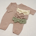 Комбинезон Облачко бежевый из муслина