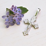 Серебряный крестик 10274АКВ