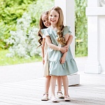 Платье Нимфа полынь лён