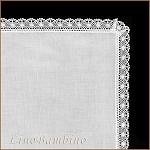 Пеленка с кружевной оторочкой